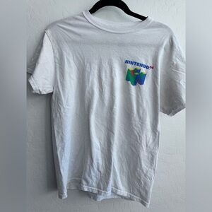 Nintendo 64 White Tee with Colorful Logo- size medium